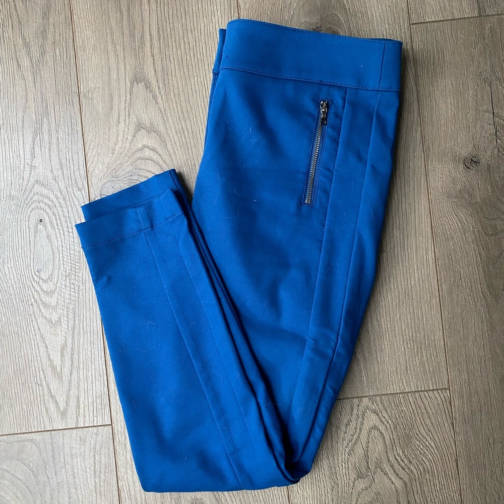 Blue cigarette pants